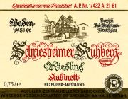 Badischer Winzerkeller_Schriesheimer Ruhberg_kab 1981